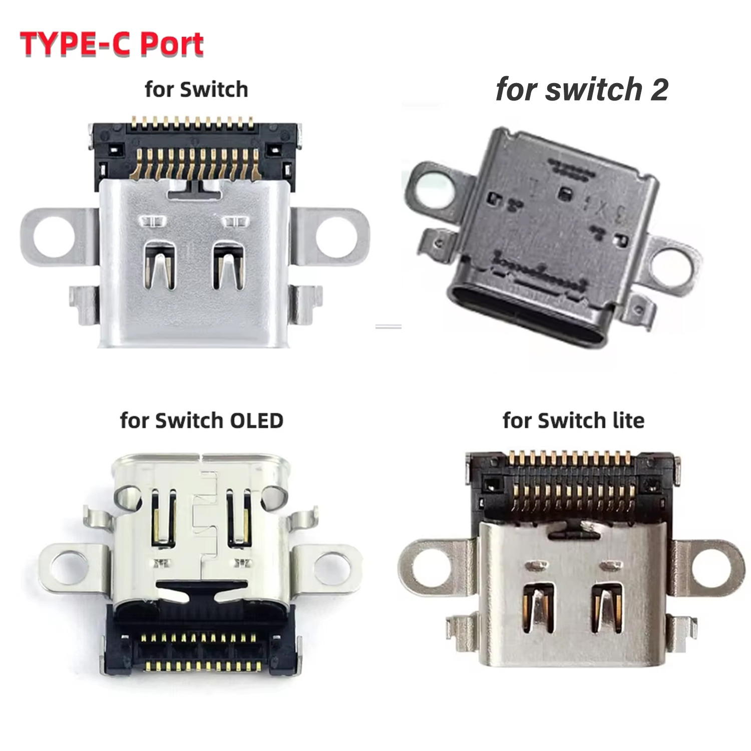Nintendo Console Switch Lite - Ersatz Typ C Port Ladeanschluss für