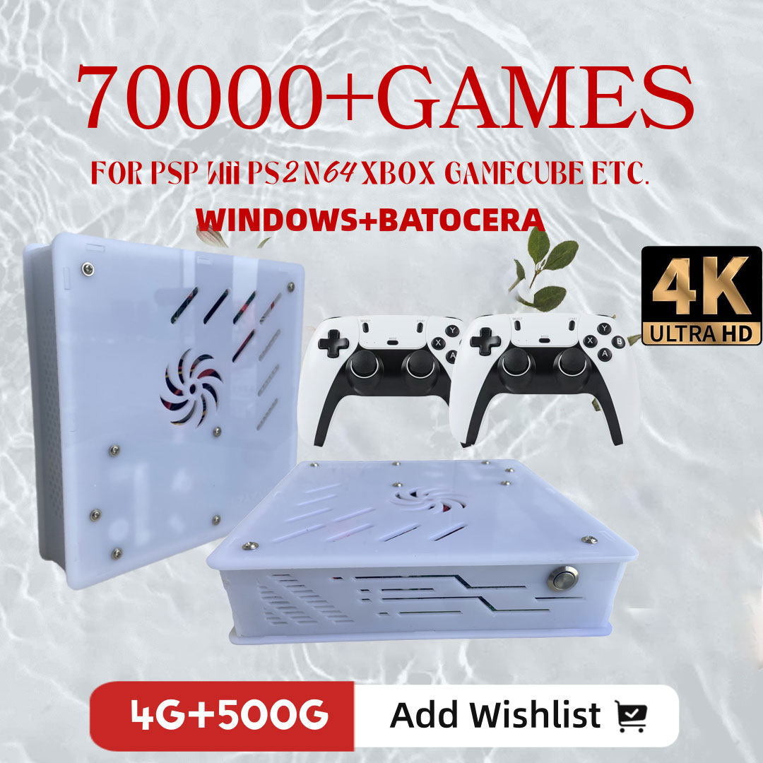 Gaming Console Stick - 2026 Neue X8 Retro-Spielkonsole 500GB |