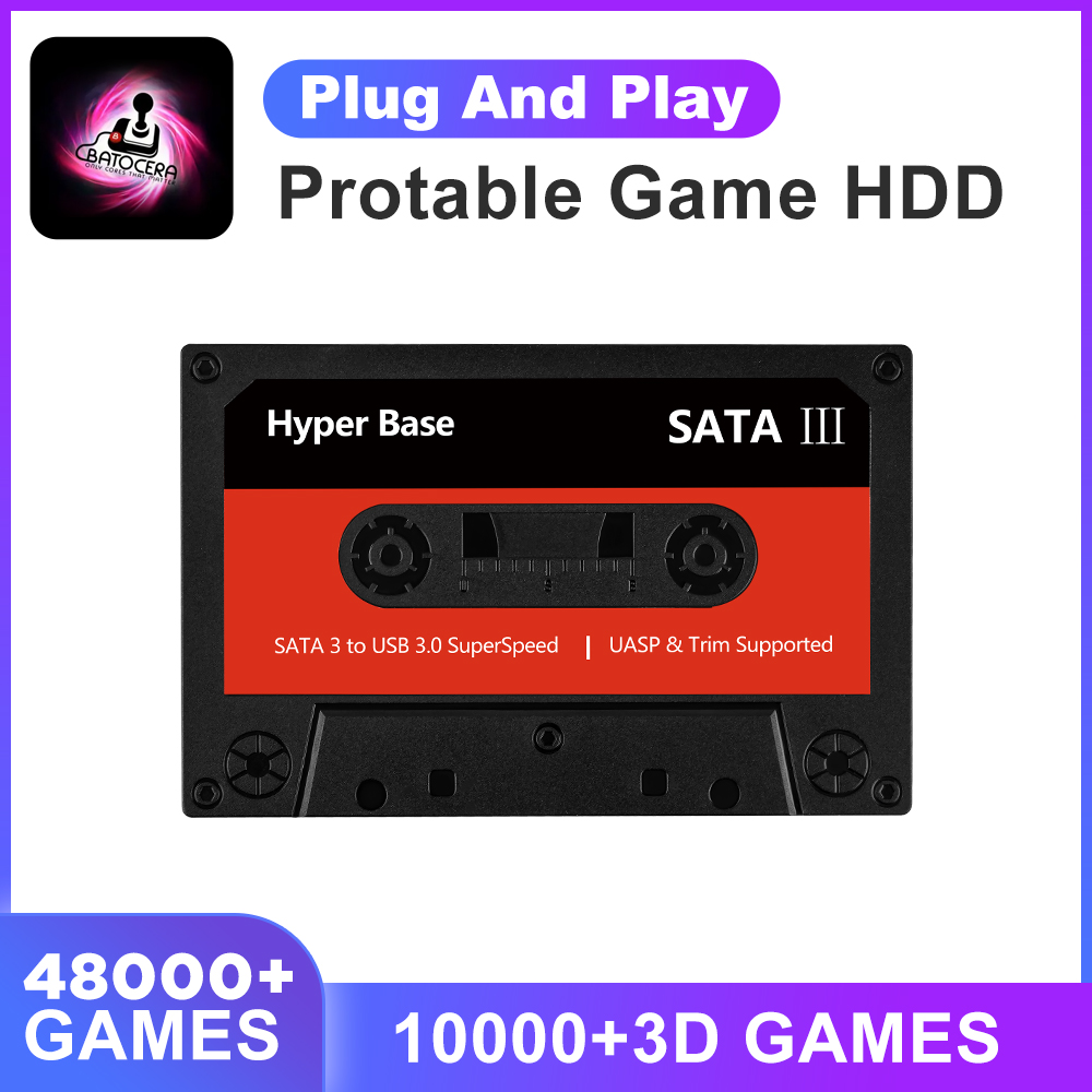 Gaming Console Chinese - Batocera 35.linux 500G Externe Festplatte Spielkonsolen