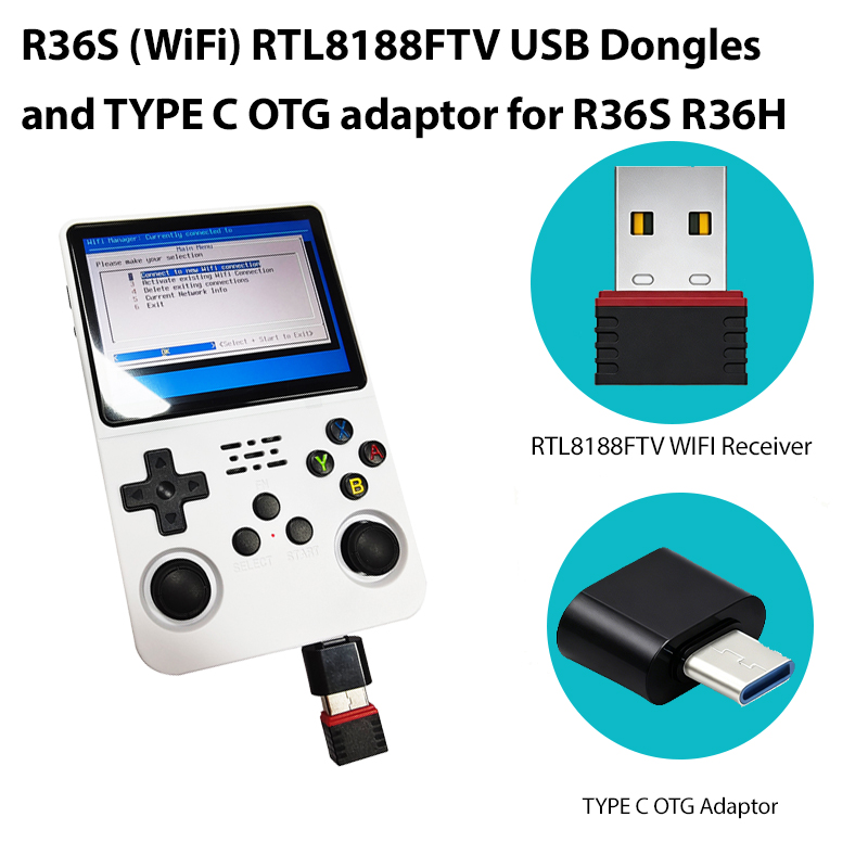 Gaming Console In 2026 - 2026 R36S (WiFi) RTL8188FTV USB-Dongles und
