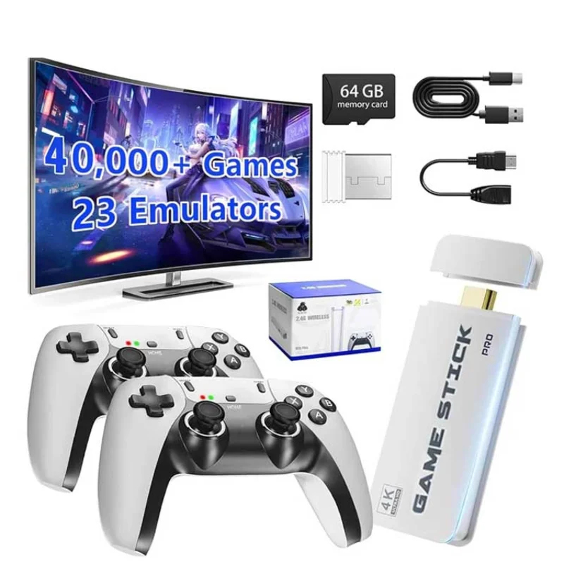 Gaming Console Stick - M15 4K TV-Spielekonsole 64GB mit 20000+