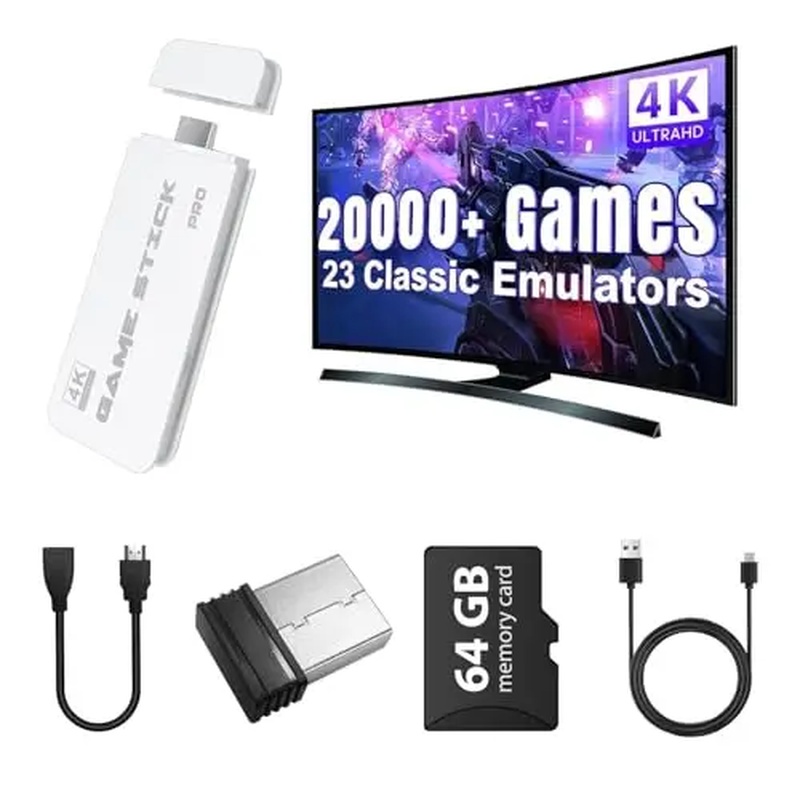 Gaming Console Stick - M15 Retro-Videospiel-Stick 2,4G Kabellose Doppel-Controller TV-Spielkonsole