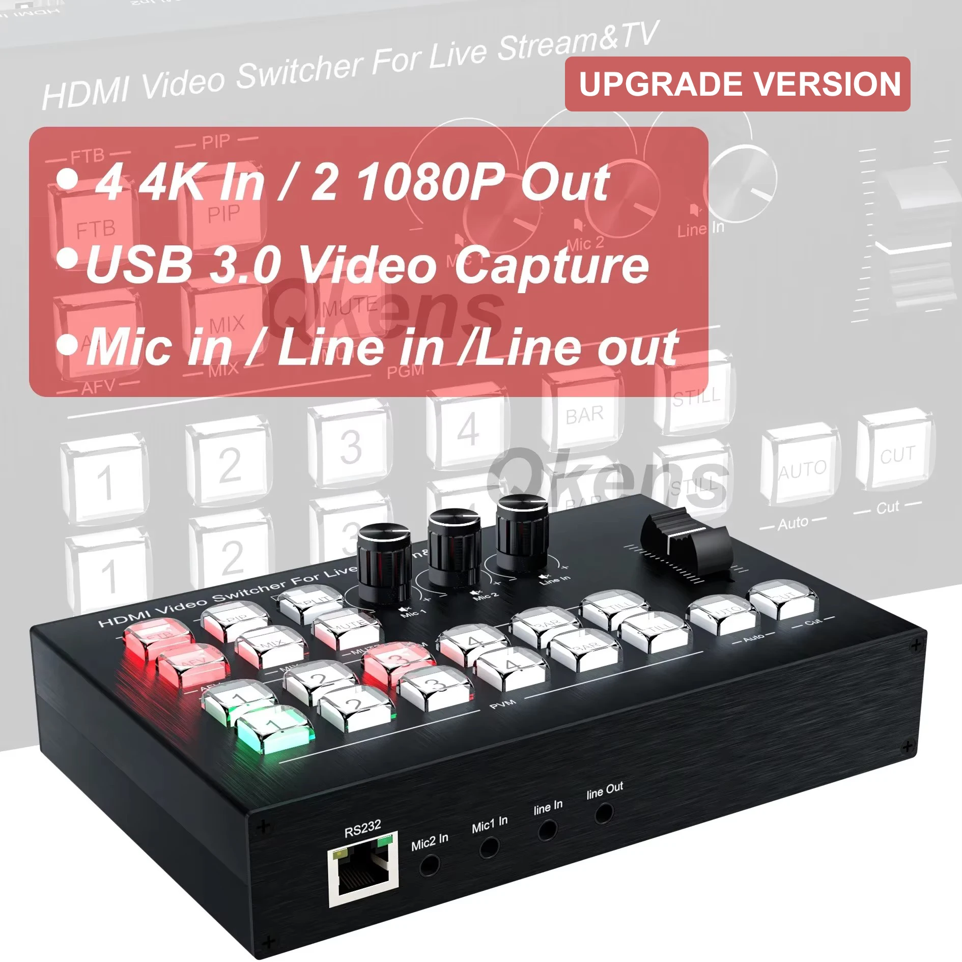 Gaming Console All In One - 4K 4-Kanal HDMI Video Multi Kamera