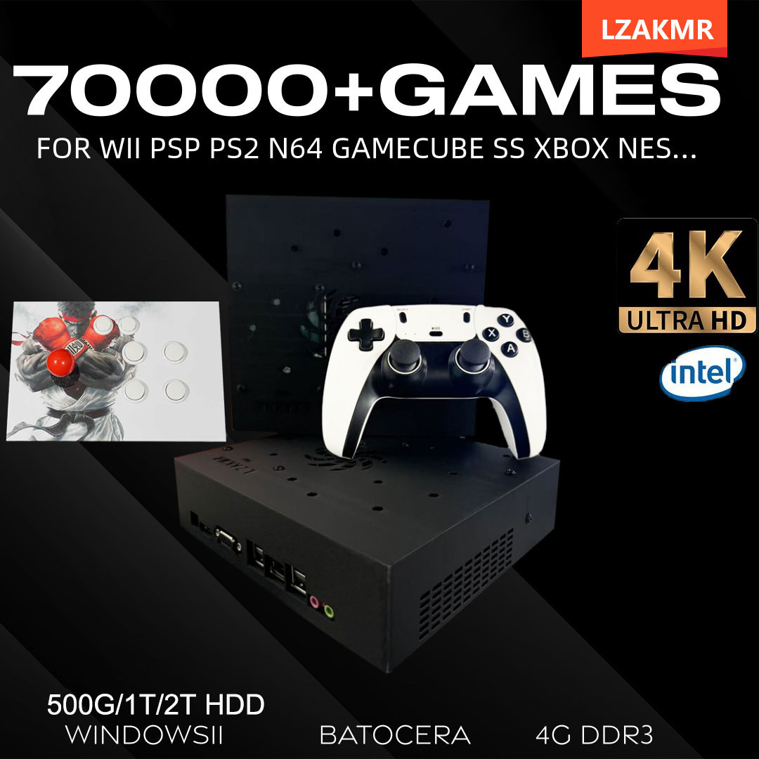 Gaming Console Chinese - Retro-Gaming-Konsole 70000+ Spiele 2 TB T8
