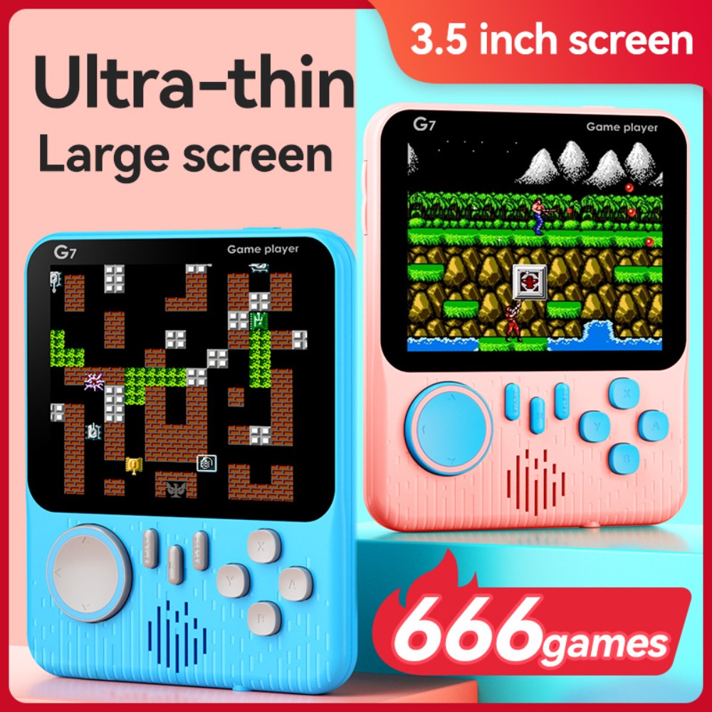 Gaming Console G7 - G7 Retro Handheld-Spielkonsole, 3,5-Zoll-LCD, 666 Integrierte