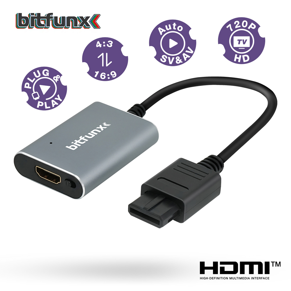 Gaming Console All In One - Bitfunx 720P HDMI ™ Adapter S-Video