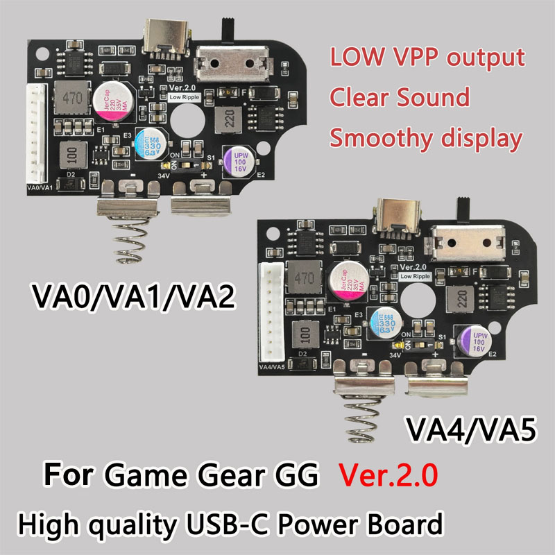 Gaming Console Usb - Hochwertige USB-C-Stromversorgungsplatine, Ersatz-PCB-Platine, Netzschalter-Motherboard für SEGA
