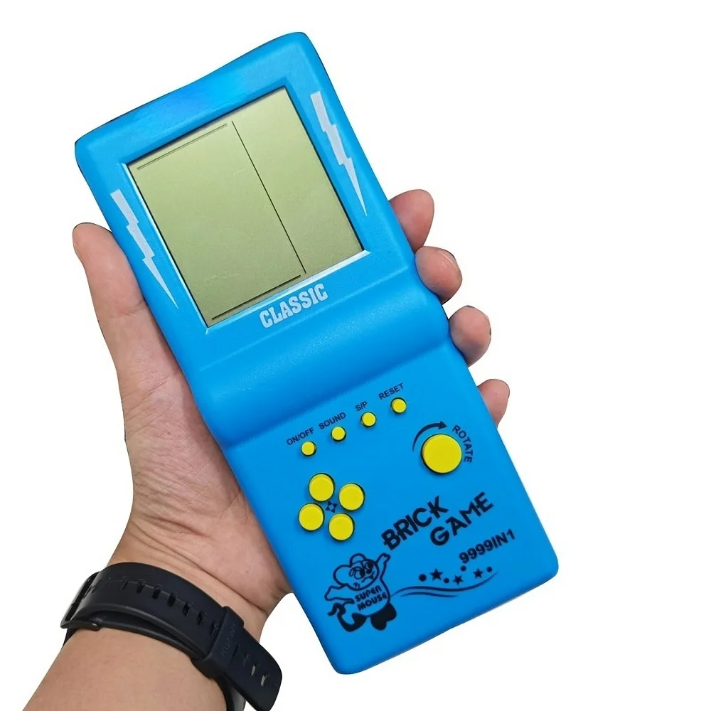 Gaming Console Years - Nostalgische 3,5-Zoll-Tetris-Handheld-Spielkonsole Mini-Taschen-Retro-Gaming-Gerät Klassisches Gameplay für