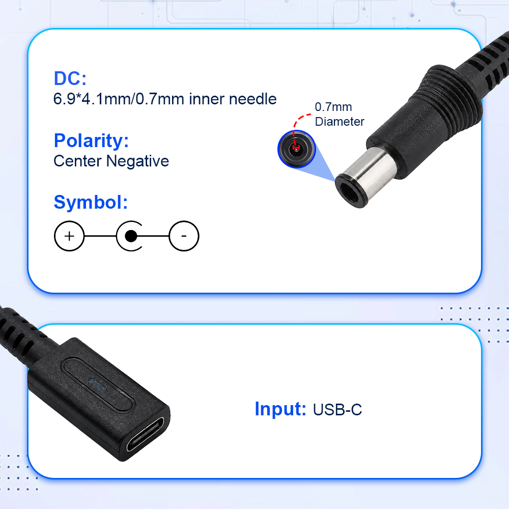 10CM Schwarzer USB-C zu DC 9V  – Gaming Console Usb Bewertung und Preis