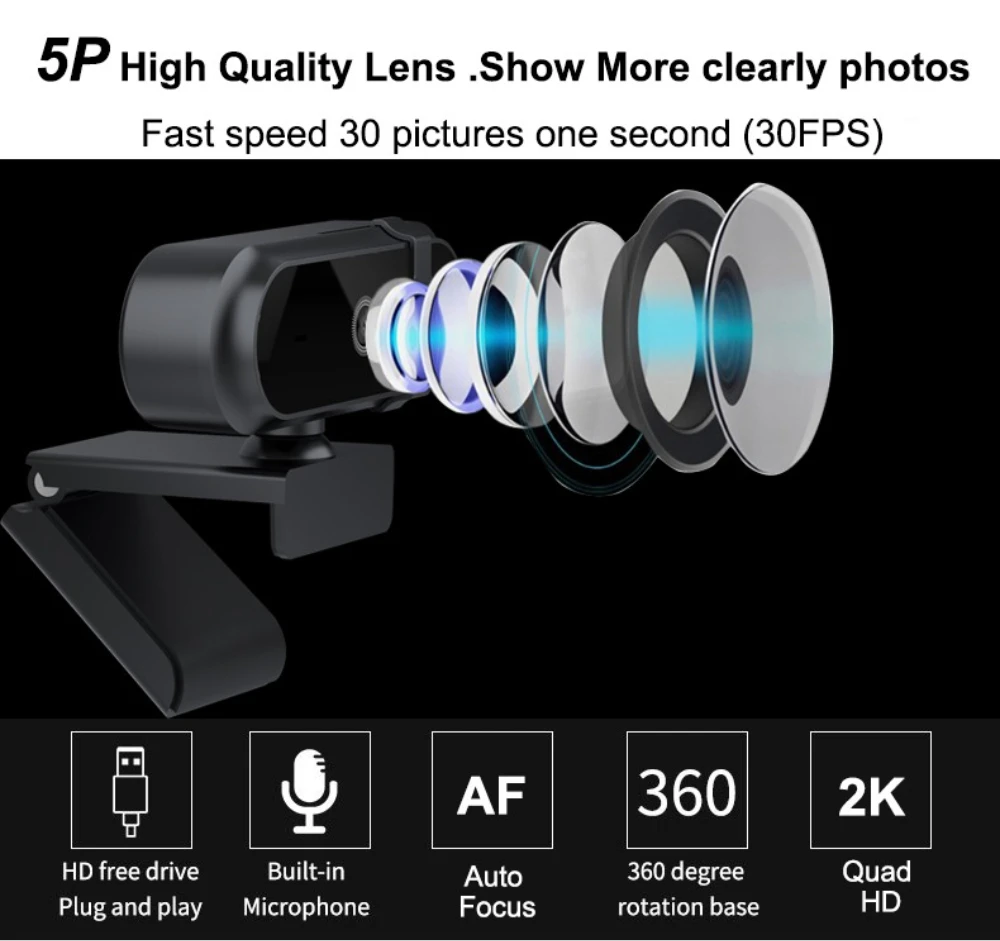 4K 2K Autofoucs Webcam 30fps F – Gaming Console Youtube Bewertung und Preis