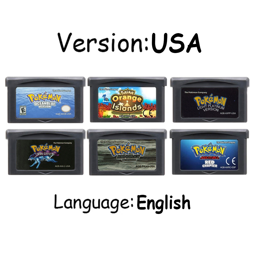 GBA Pokemon-Serie Spielkassett – Gaming Console Video Bewertung und Preis