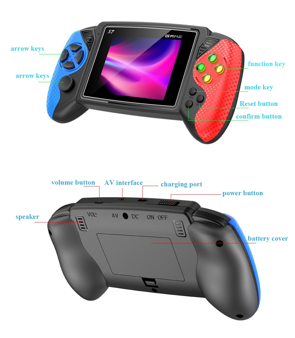 S7 Retro Handheld-Spielkonsole – Gaming Console Chinese Bewertung und Preis