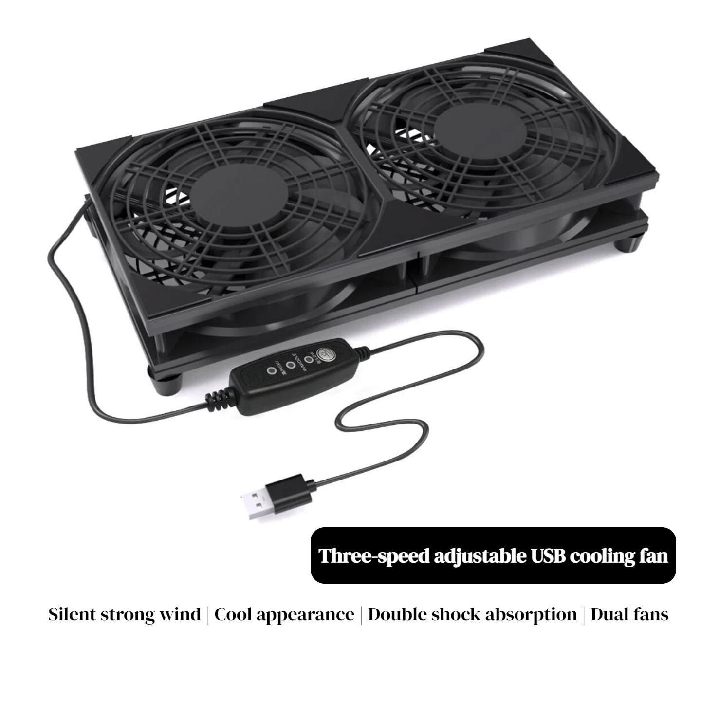 Dualer USB-Lüfter mit 3-Stufen – Gaming Console Usb Bewertung und Preis