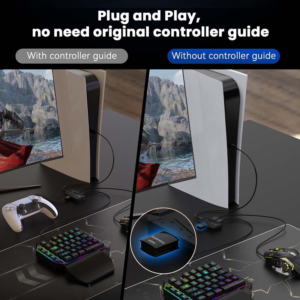 USB-C-Konverter für PS5 Gaming – Gaming Console Keyboard Bewertung und Preis