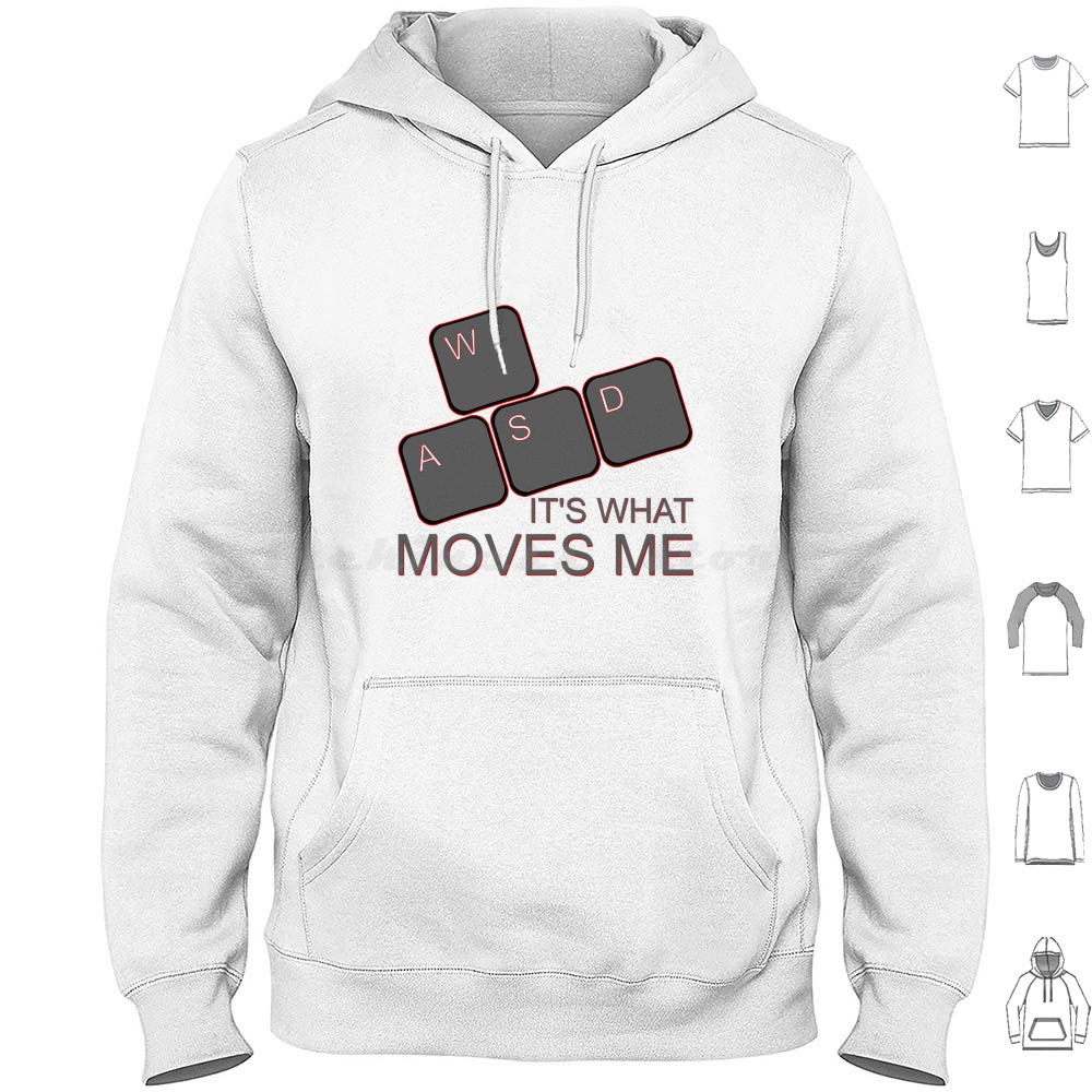 Wasd Moves Me Hoodies Langarm  – Gaming Console Keyboard Bewertung und Preis