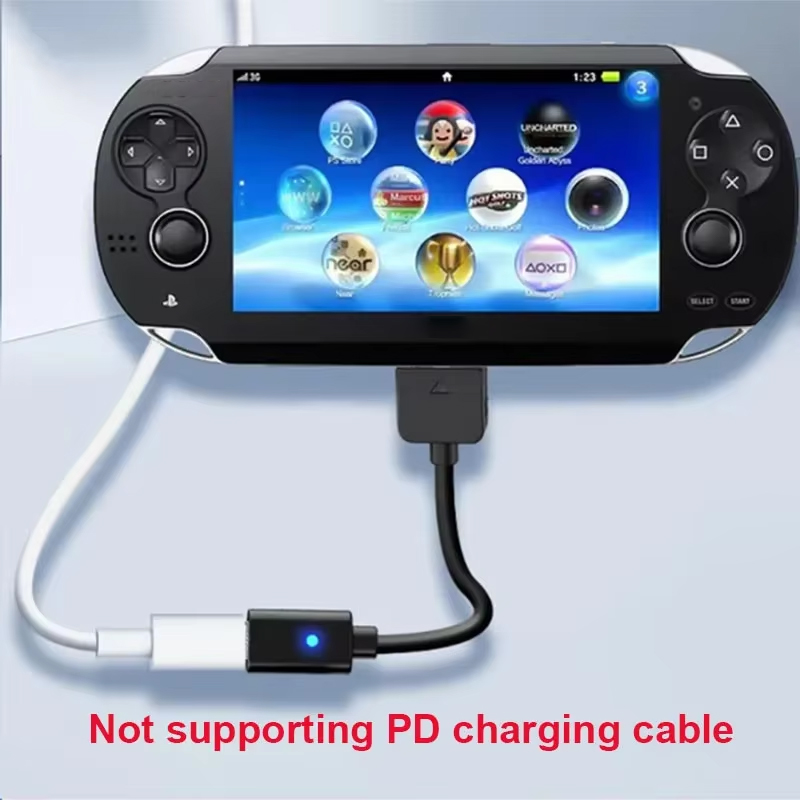 10 cm schwarzer USB-C-Ladeadap – Gaming Console Usb Bewertung und Preis