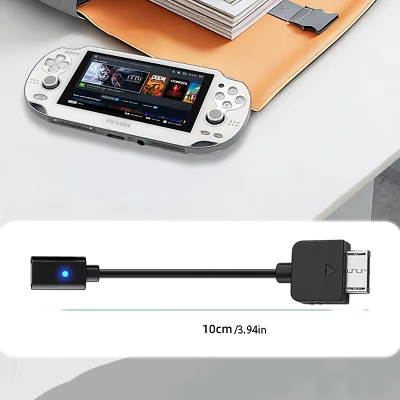 10 cm schwarzer USB-C-Ladeadap – Gaming Console Usb Bewertung und Preis