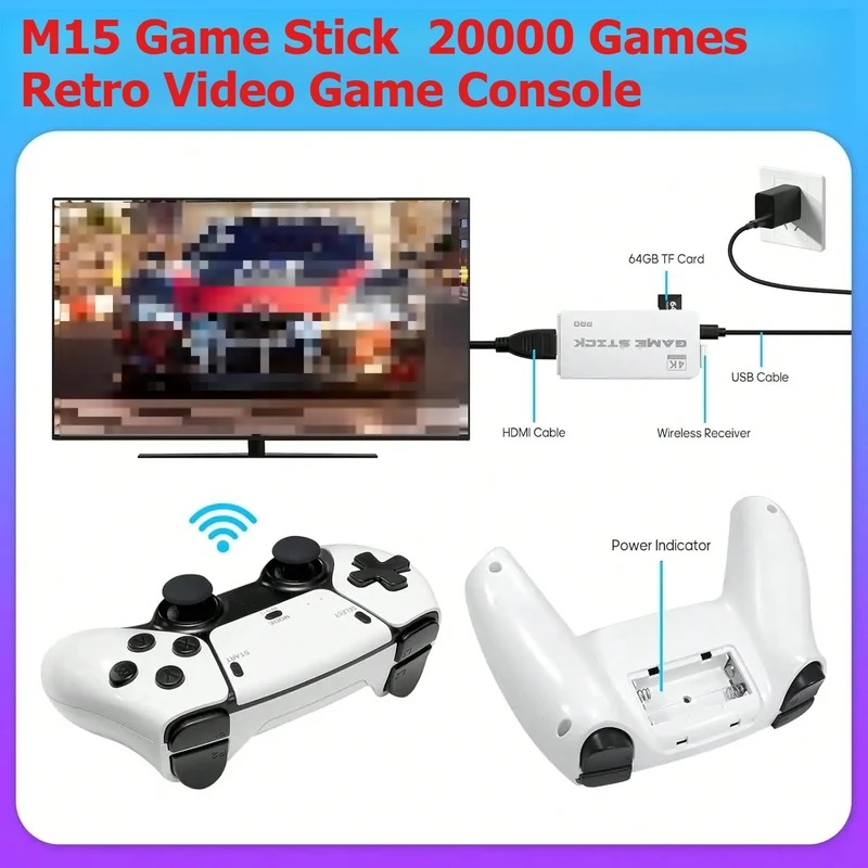 M15 Retro-Videospiel-Stick 2,4 – Gaming Console Stick Bewertung und Preis