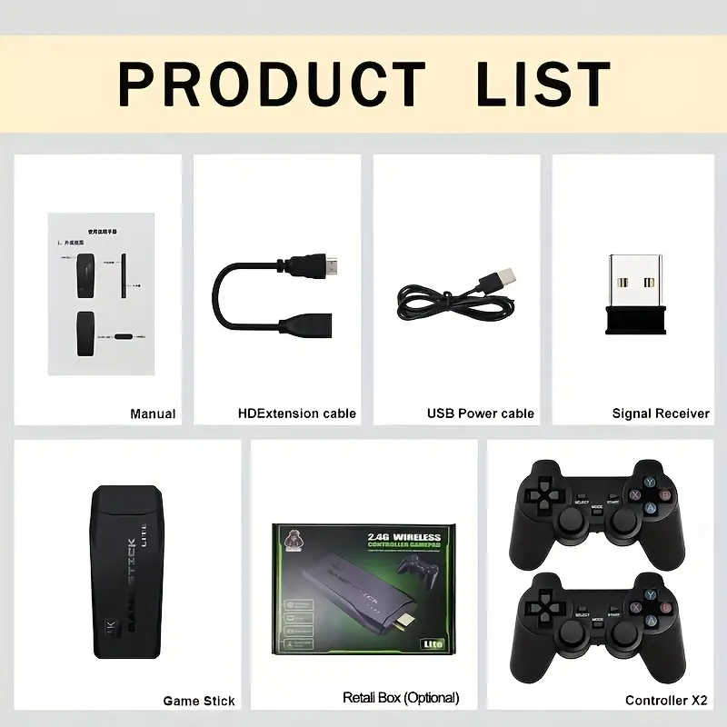Heim-Videospiel-Controller Lit – Gaming Console Chinese Bewertung und Preis